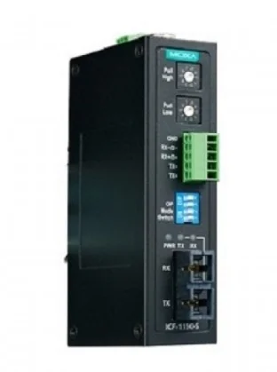 مبدل سریال به فیبر نوری صنعتی موگزا MOXA ICF-1150-S-SC-T Serial to Fiber Converter