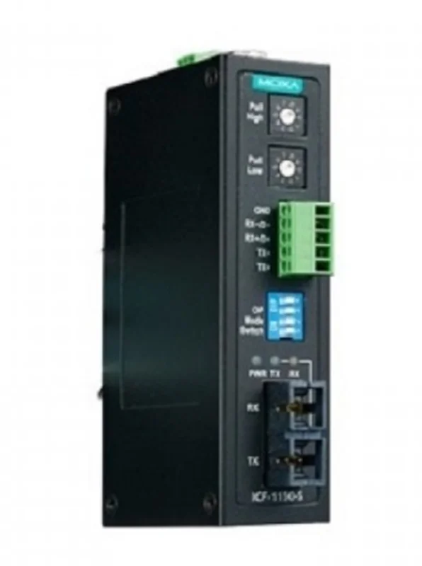 مبدل سریال به فیبر نوری صنعتی موگزا MOXA ICF-1150-S-SC-T Serial to Fiber Converter