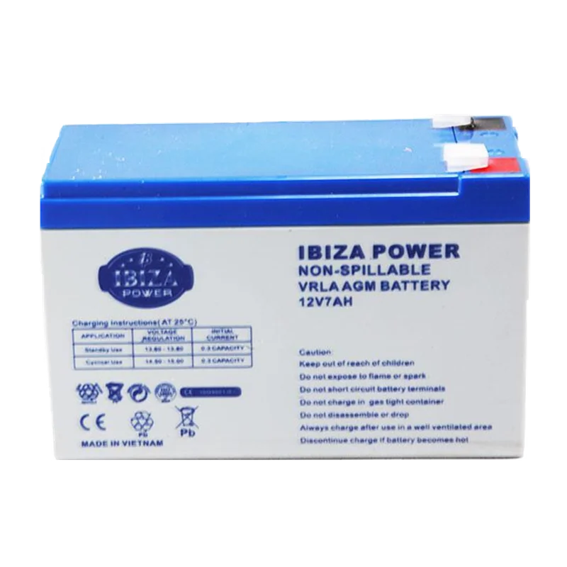باتری ۶ ولت ۷ آمپر ساعت ایبیزا پاور